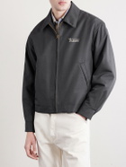 Visvim - Kluane Logo-Embroidered Wool and Silk-Blend Blouson Jacket - Gray