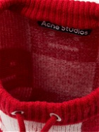 Acne Studios - Face Kaba Checked Wool-Jacquard Backpack