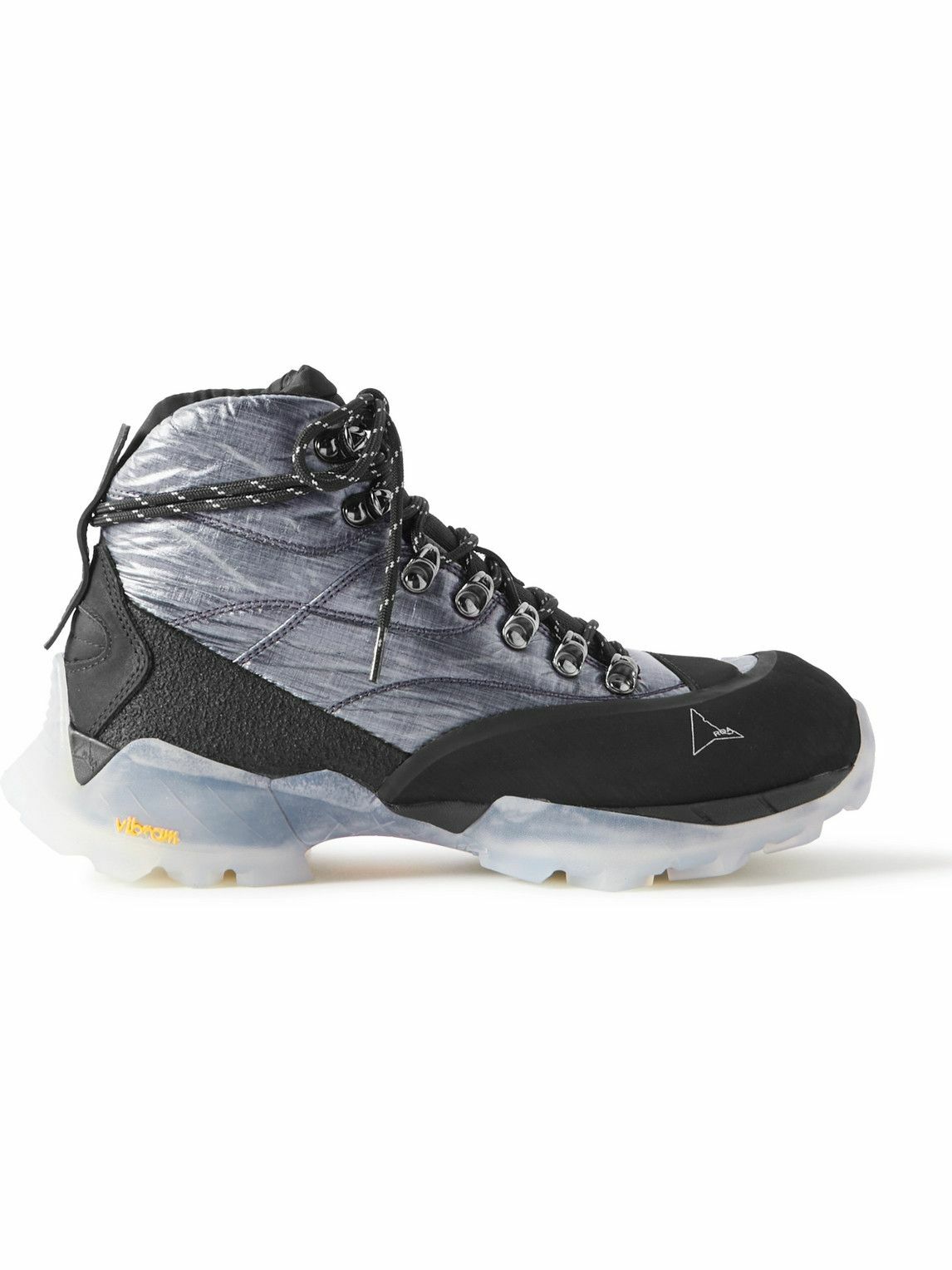 ROA - Andreas Strap Rubber-Trimmed Ripstop Boots - Gray ROA