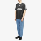 Adidas Men's Adicolor Poly T-shirt in Black/White
