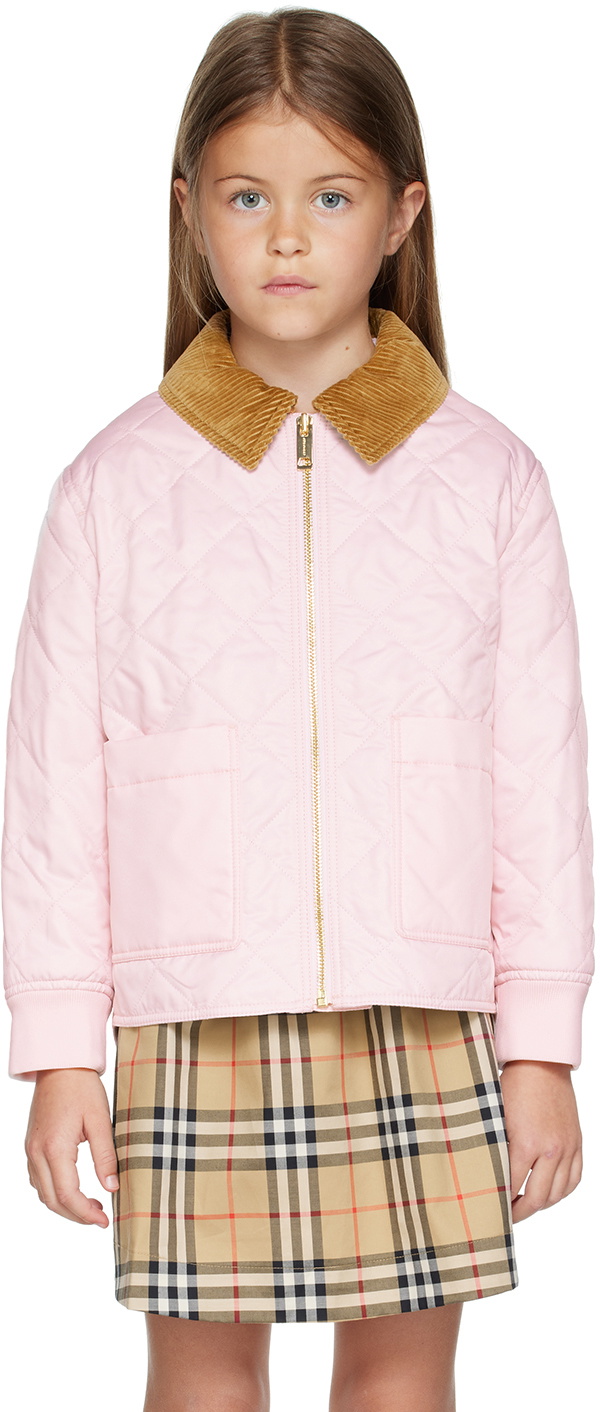 Burberry Kids Pink Otis Jacket Burberry