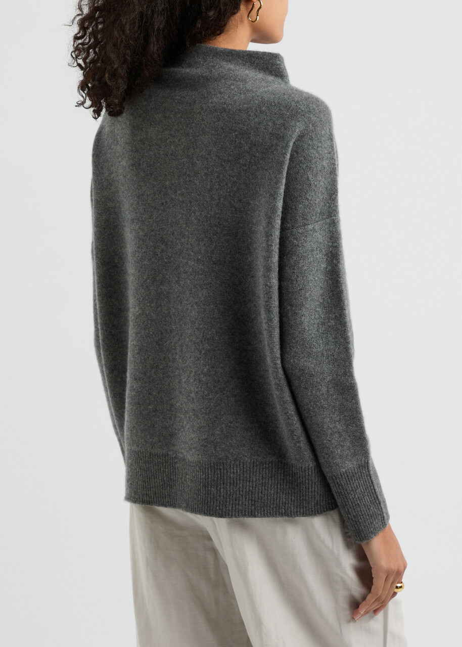 Vince Brushed Cashmere Jumper Grey
