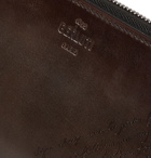 Berluti - Scritto Leather Zip-Around Wallet - Brown