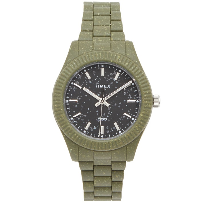 Photo: Timex Men's Waterbury Ocean Plastic Watch in Olive