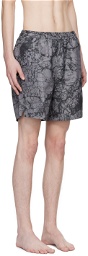 A-COLD-WALL* Gray Marble Swim Shorts