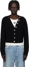 VETEMENTS Black Fancy Button Mini Cardigan