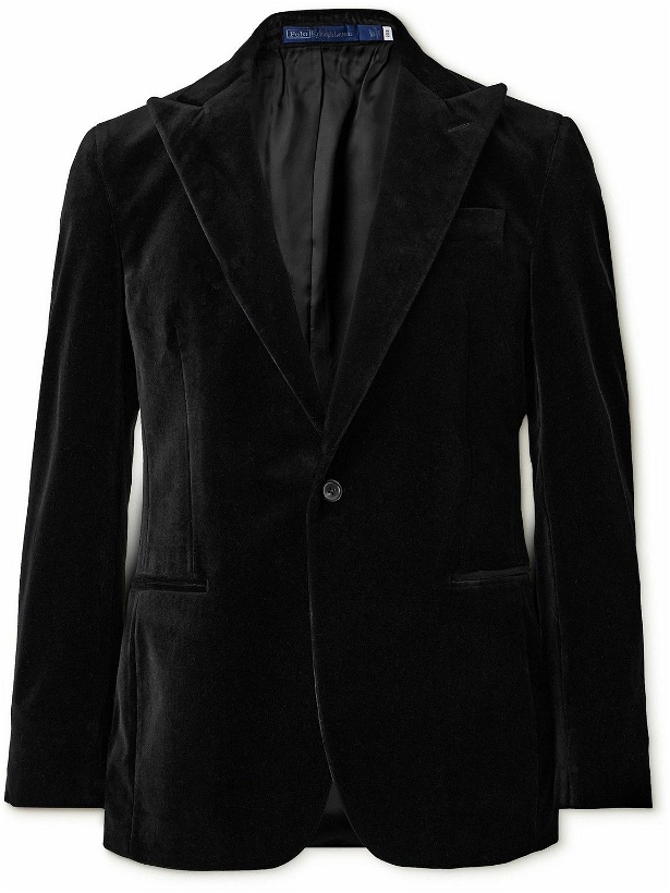 Photo: Polo Ralph Lauren - Cotton-Velvet Suit Jacket - Black