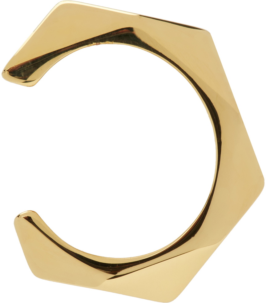 Balmain Gold Screw Lip Ring