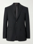 Canali - Kei Wool-Blend Twill Blazer - Black