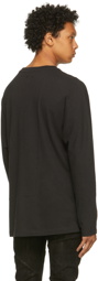 FREI-MUT Black Recycled Cotton Permission Long Sleeve T-Shirt
