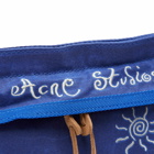 Acne Studios Men's Andemer Embroidered Cross Body Bag in Blue/Electric Blue