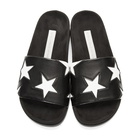 Stella McCartney Black and White Star Slides