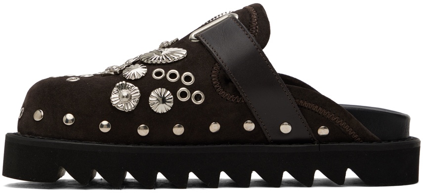 Toga Pulla SSENSE Exclusive Brown Embellished Loafers Toga Pulla