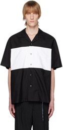 mastermind WORLD Black Color Block Shirt