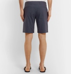 Paul Smith - Slim-Fit Tapered Cotton and Ramie-Blend Shorts - Navy