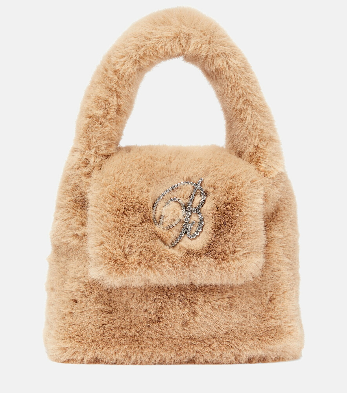 Blumarine Embellished faux fur bag Blumarine