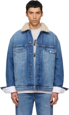 Acne Studios Blue Faded Denim Jacket
