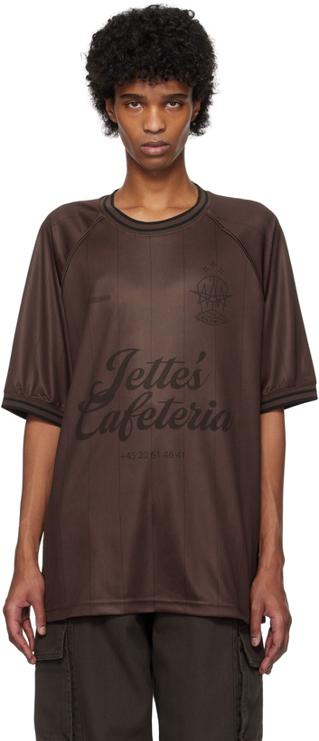 Photo: Han Kjobenhavn Burgundy Logo Football SS T-shirt