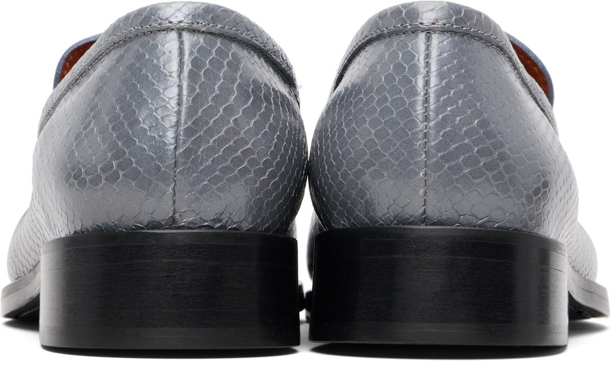 Acne Studios Gray Leather Loafers