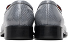 Acne Studios Gray Leather Loafers