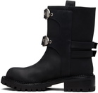 Marc Jacobs Black 'The Kiki Moto' Boots