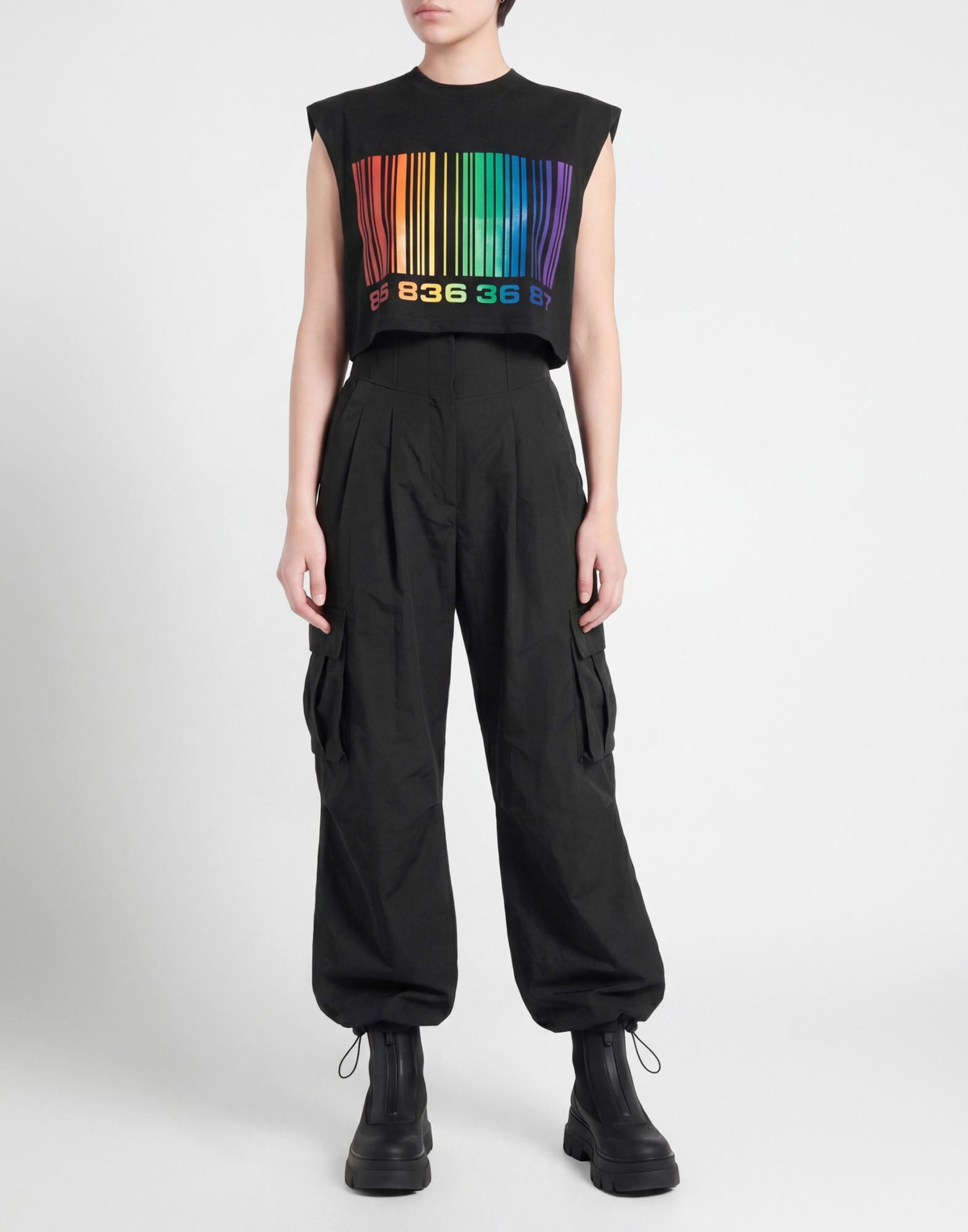 Vtmnts Womens T-shirt in Black