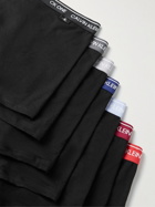 Calvin Klein Underwear - Seven-Pack Stretch-Cotton Boxer Briefs - Black