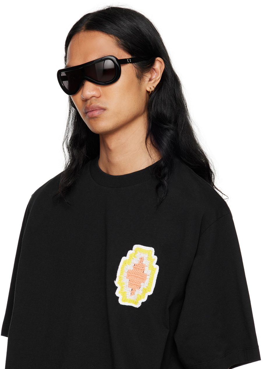 Marcelo Burlon County of Milan Black Lunaria Sunglasses