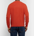 Boglioli - Brushed Wool and Cashmere-Blend Sweater - Men - Tomato red