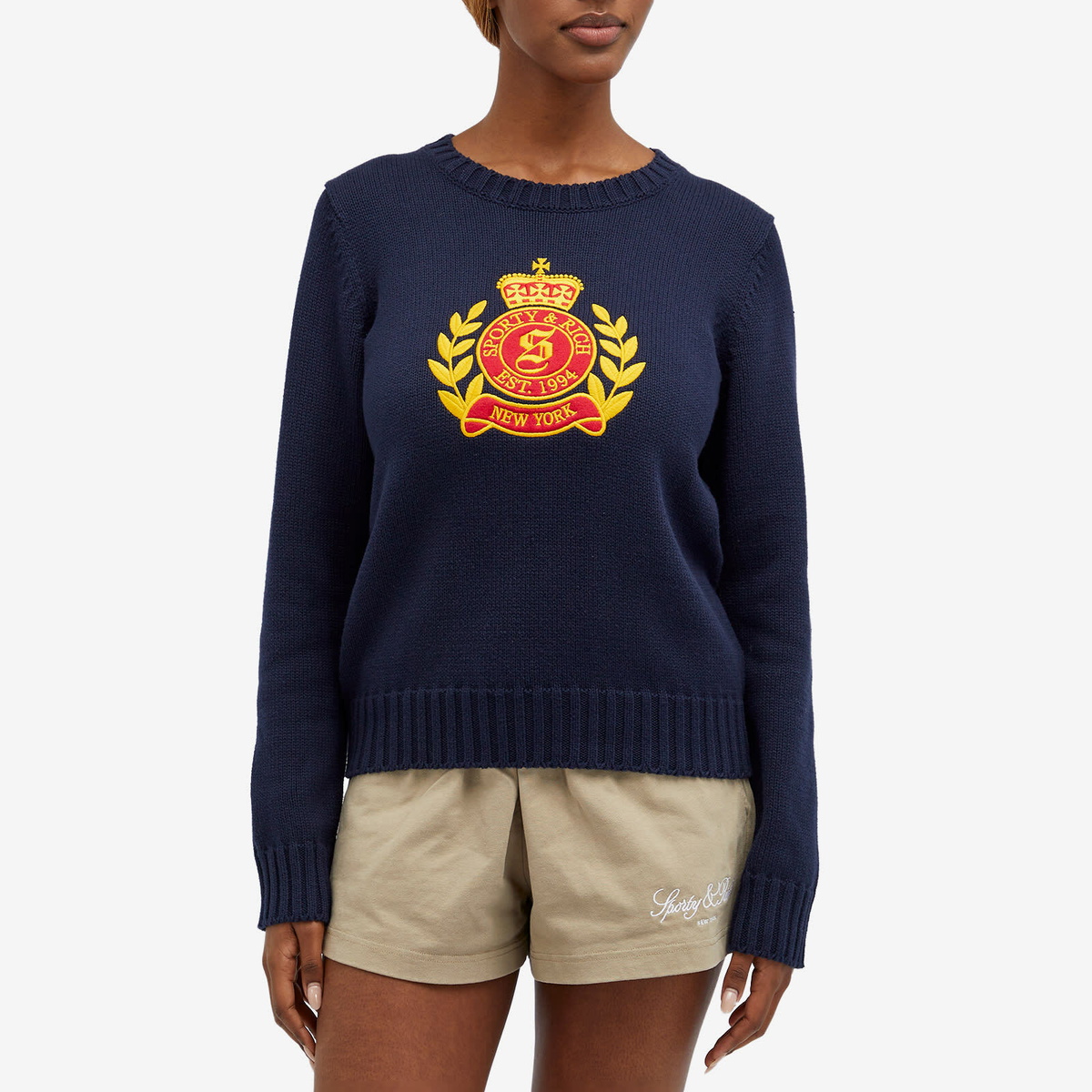 ★Sporty & Rich★ Connecticut Crest Crew Neck Purple HCAW234 22967729_53122371_1000.jpg