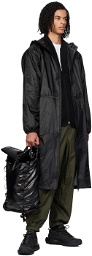 RAINS Black Sibu Rolltop Backpack