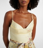 Zimmermann Rebellion floral linen and silk romper