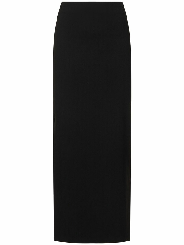 Photo: MATTEAU Wool Blend Crepe Long Skirt