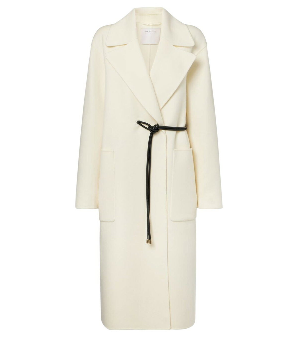 【送料&関税込】SportMax Melange Brown Wool Blend Denaro Coa Sportmax Adua wool and cashmere coat Sportmax