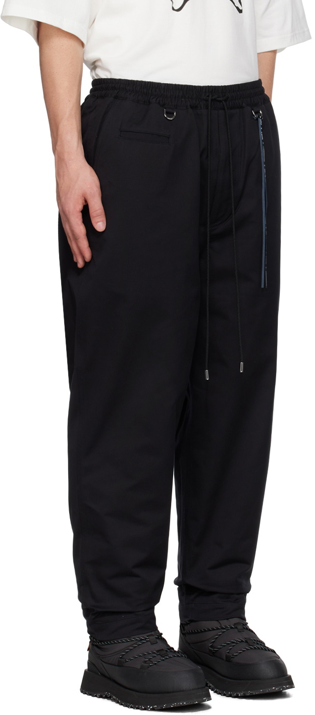 mastermind JAPAN Black Easy Trousers