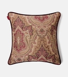 Etro Deosai paisley cushion