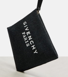 Givenchy Logo cotton denim pouch