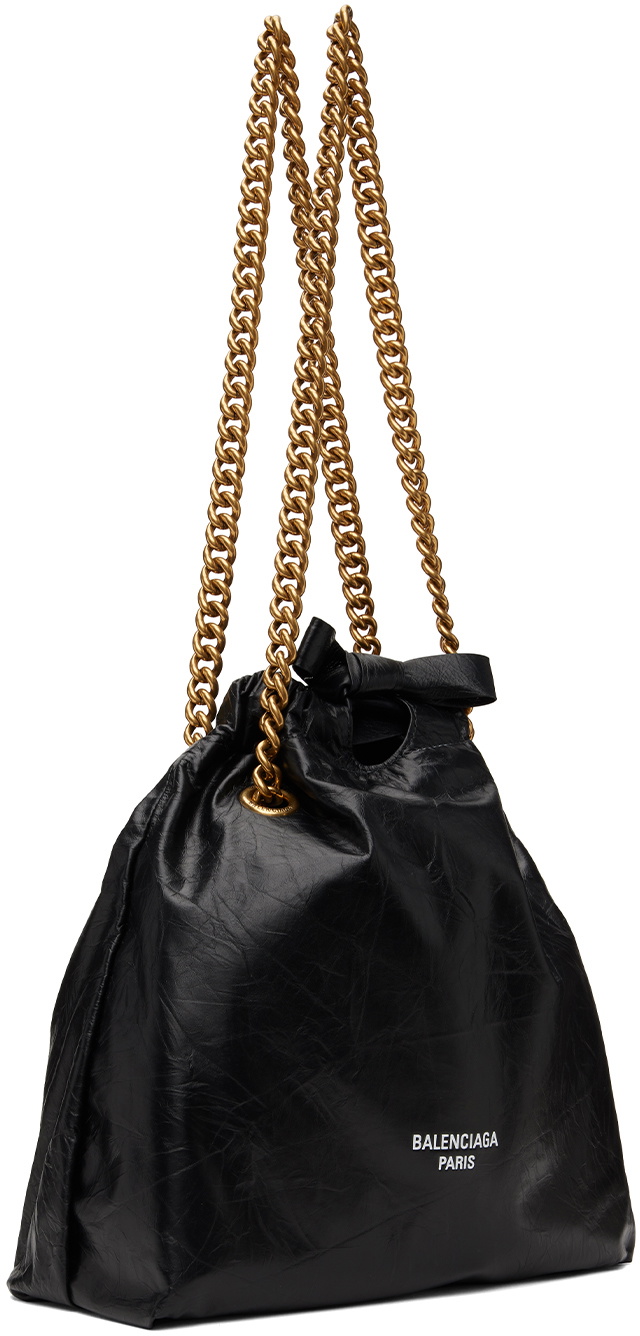 Balenciaga Black Small Crush Tote
