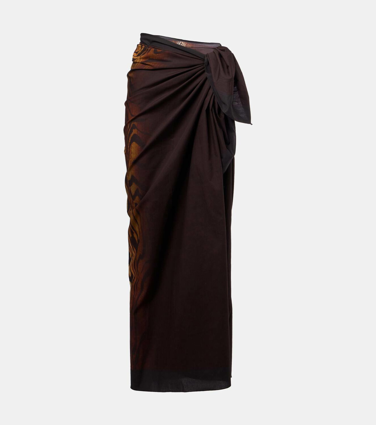 Jean Paul Gaultier Printed cotton beach cover-up
