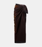 Jean Paul Gaultier Printed cotton beach cover-up