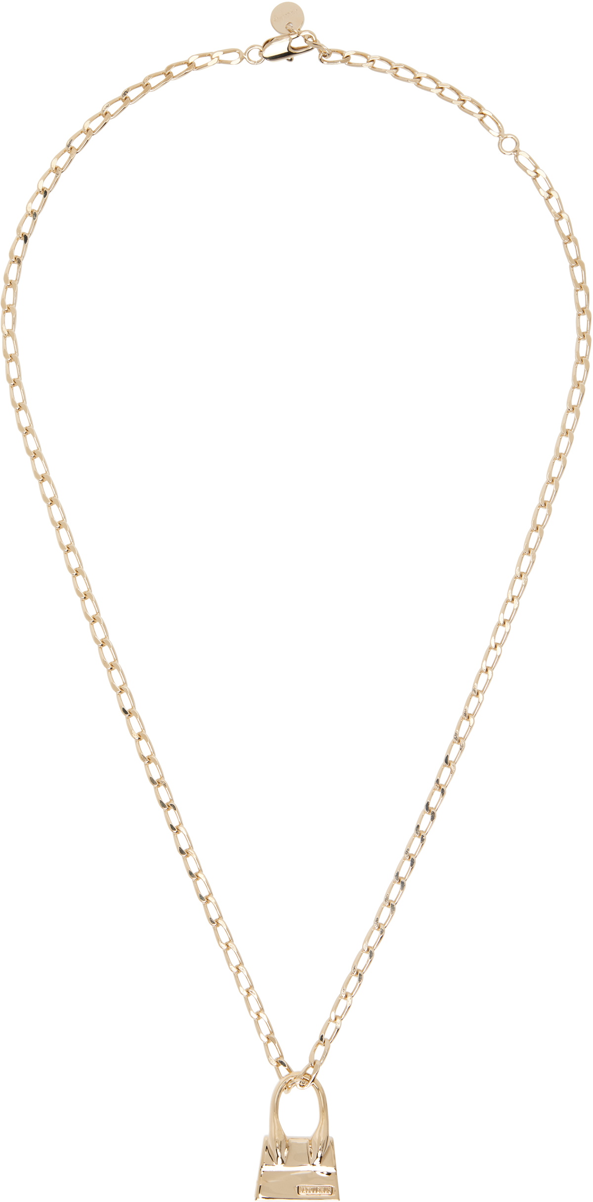 【関税＆送料込み】Jacquemus Round Square Necklace Jacquemus Le Collier Rond Carré Choker Necklace | Gold