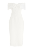 Odd Muse The Ultimate Muse Bow Midi Dress White
