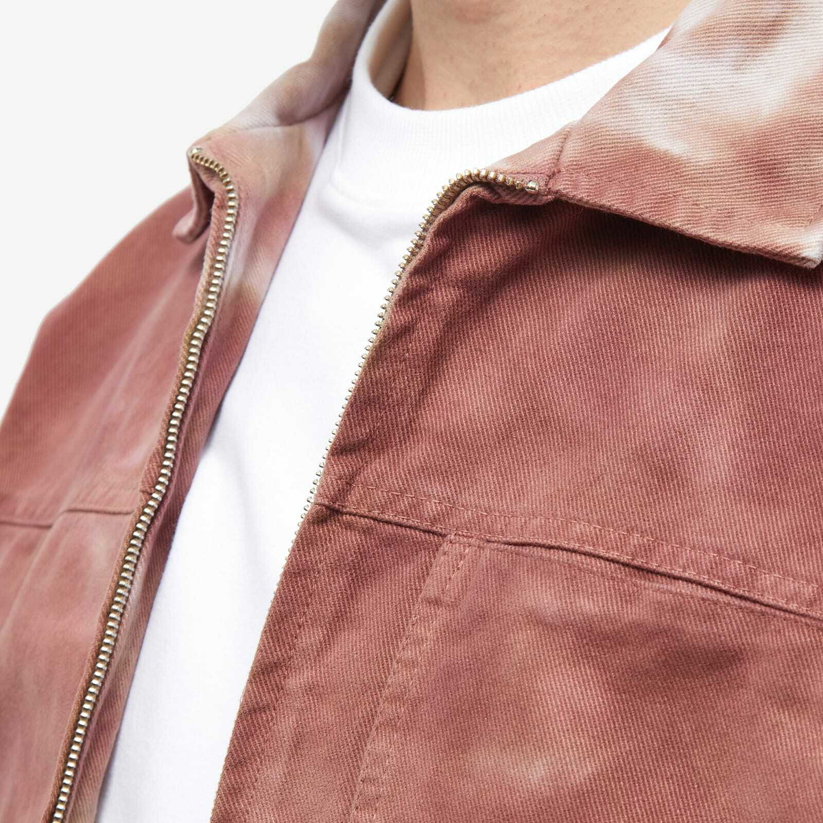 AFFXWRKS Men's Crease Dye Boxed Blouson in Stain Pink AFFXWRKS AFFXWRKS Men's Crease Dye Boxed Blouson in Stain Pink AFFXWRKS