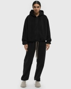 Fear of God Essentials BRUSHED HOODED BOMBER Black Womens Sweatshirt