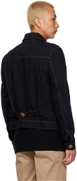 Versace Navy Medusa Denim Jacket