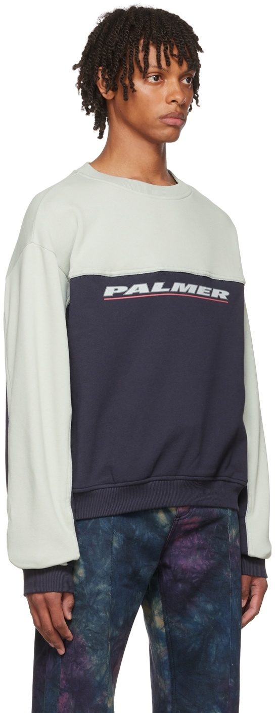 PALMER Navy Cotton Sweatshirt