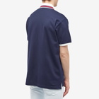 Gucci Men's Tipped Logo Polo Shirt in Navy