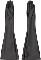 ISSEY MIYAKE Black Straight Seams Gloves
