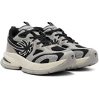 Palm Angels Black & Gray Palm Runner Sneakers