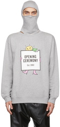 Opening Ceremony Grey Light Bulb Print Hoodie